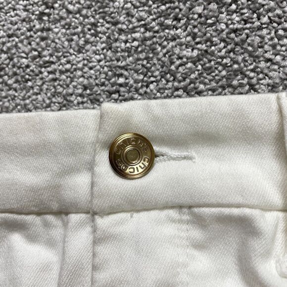 Chico's White Ankle Jeans with Fringe Hem - Picture 11 of 16